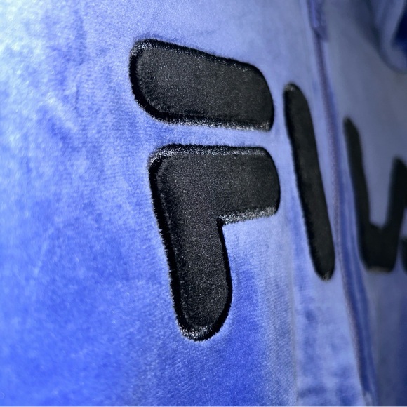 Fila Women’s Velour Hooded Pullover Sweatshirt, Size XXL - Picture 5 of 11